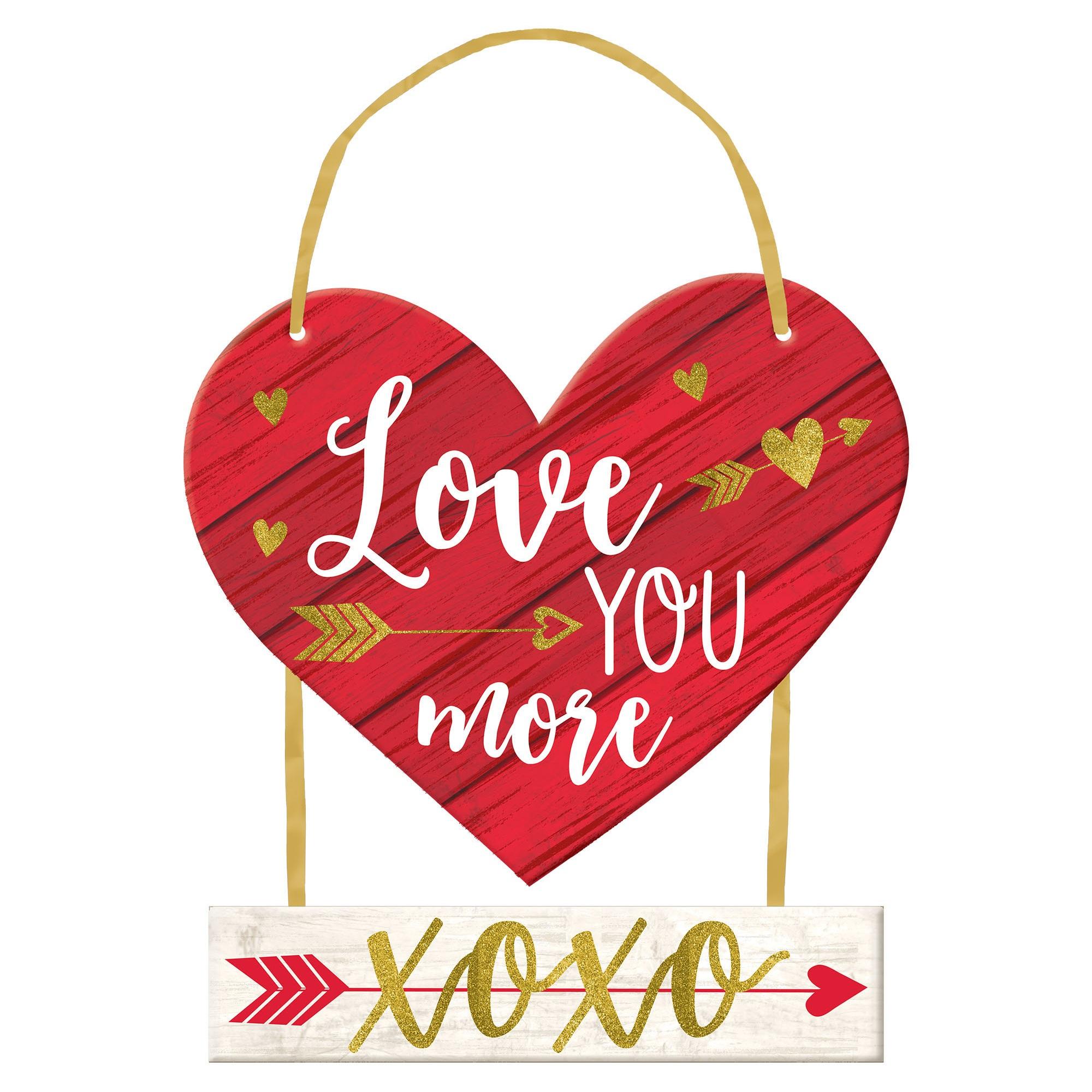 Love You More Deluxe Sign Decorations - Party Centre