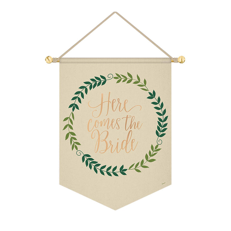 Love and Leaves Canvas Hanging Sign Decoration Decorations - Party Centre