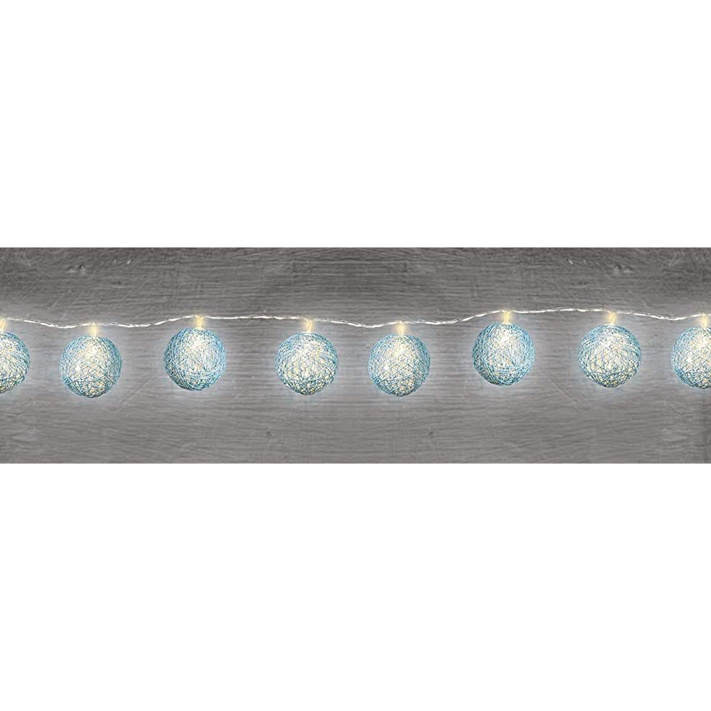 Shop Cotton Balls Light Blue LED String Lights Decoration - Party ...