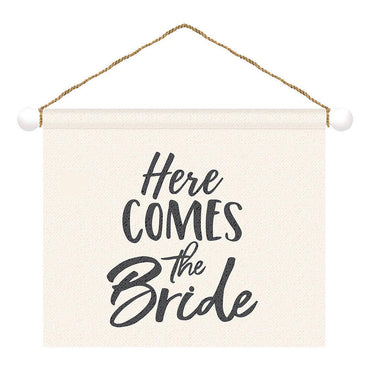 Wedding Ceremony Large Sign Canvas Decorations - Party Centre
