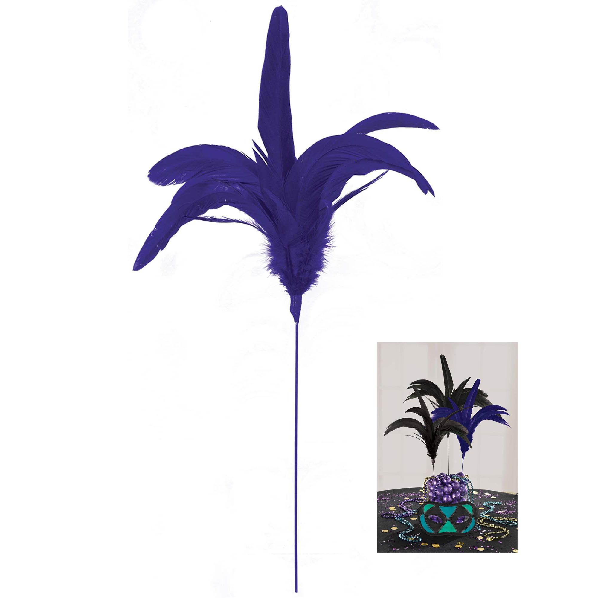 A Night In Disguise Feather Picks 3pcs Decorations - Party Centre