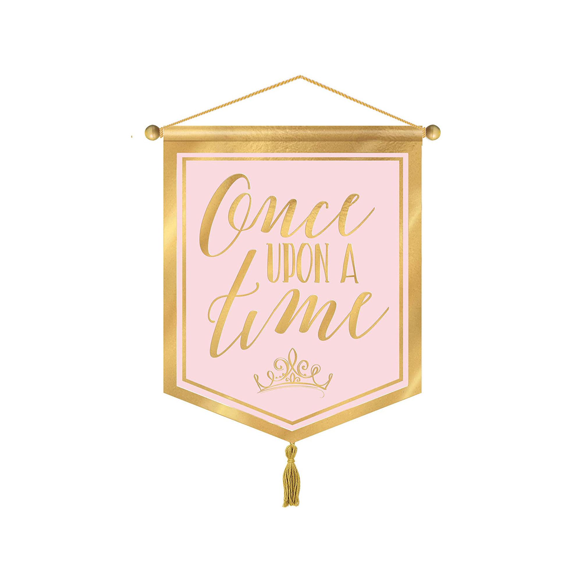 Disney Princess Once Upon A Time Canvas Hanging Decoration Decorations - Party Centre