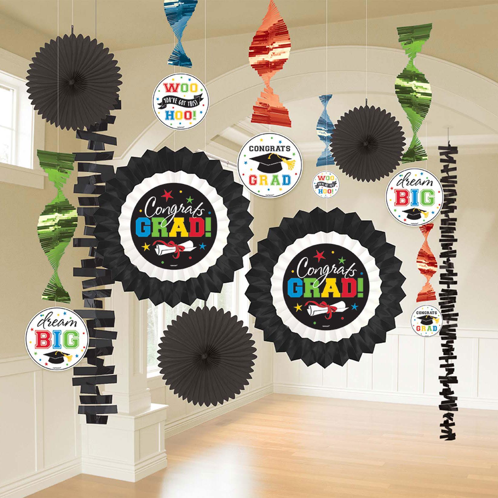 Grad Multi Color Paper & Foil Decorating Kit Decorations - Party Centre