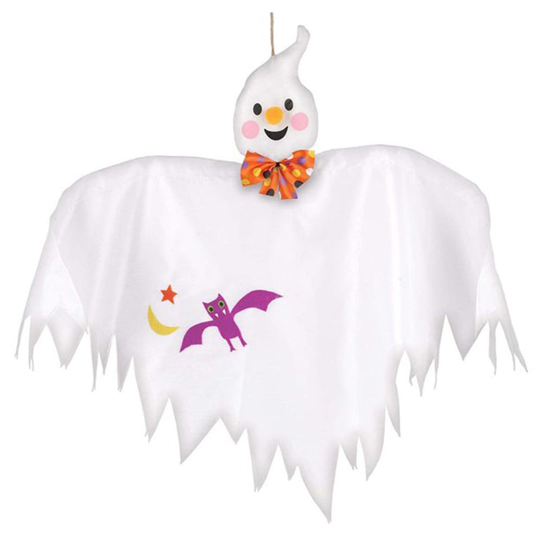Hanging Fabric Ghost 24in Decorations - Party Centre