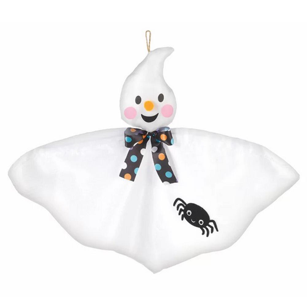 Hanging Fabric Ghost 12in Decorations - Party Centre