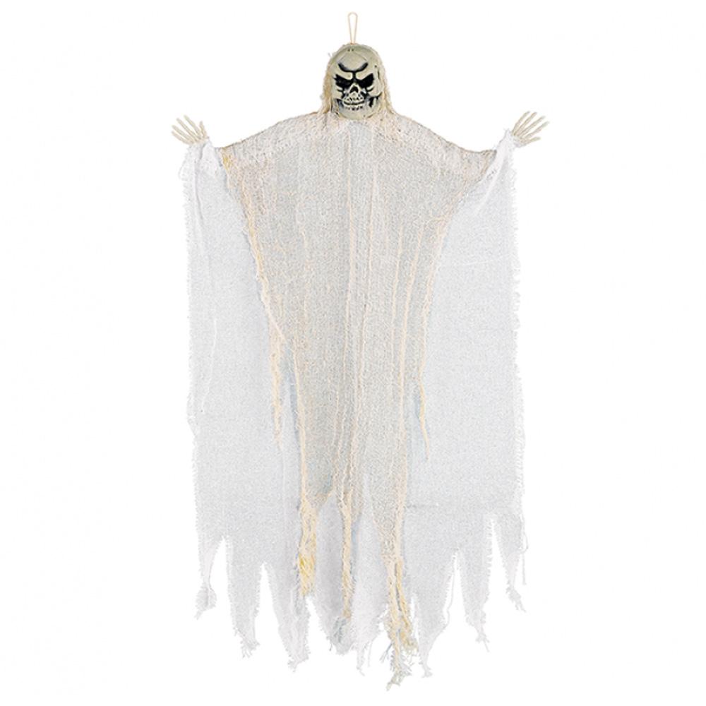 Hanging White Reaper Fabric 24in Decorations - Party Centre