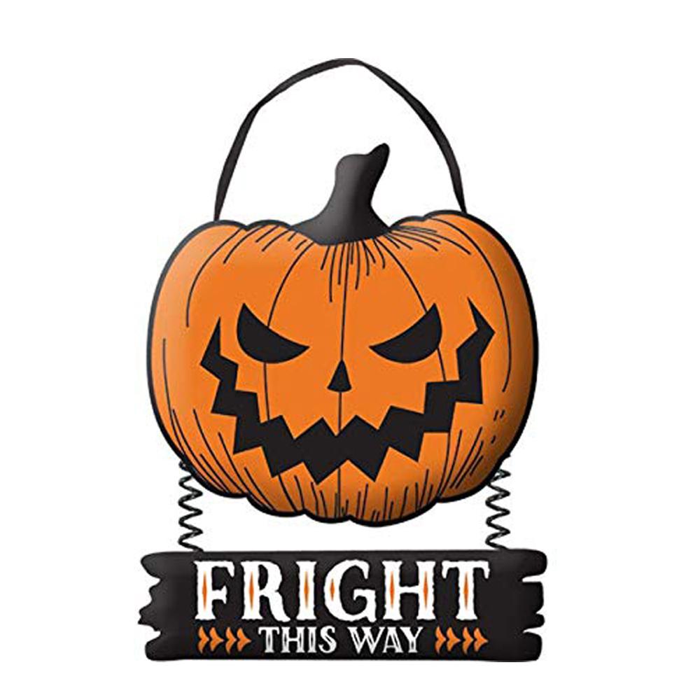 Fright This Way Hanging Sign Decoration Decorations - Party Centre