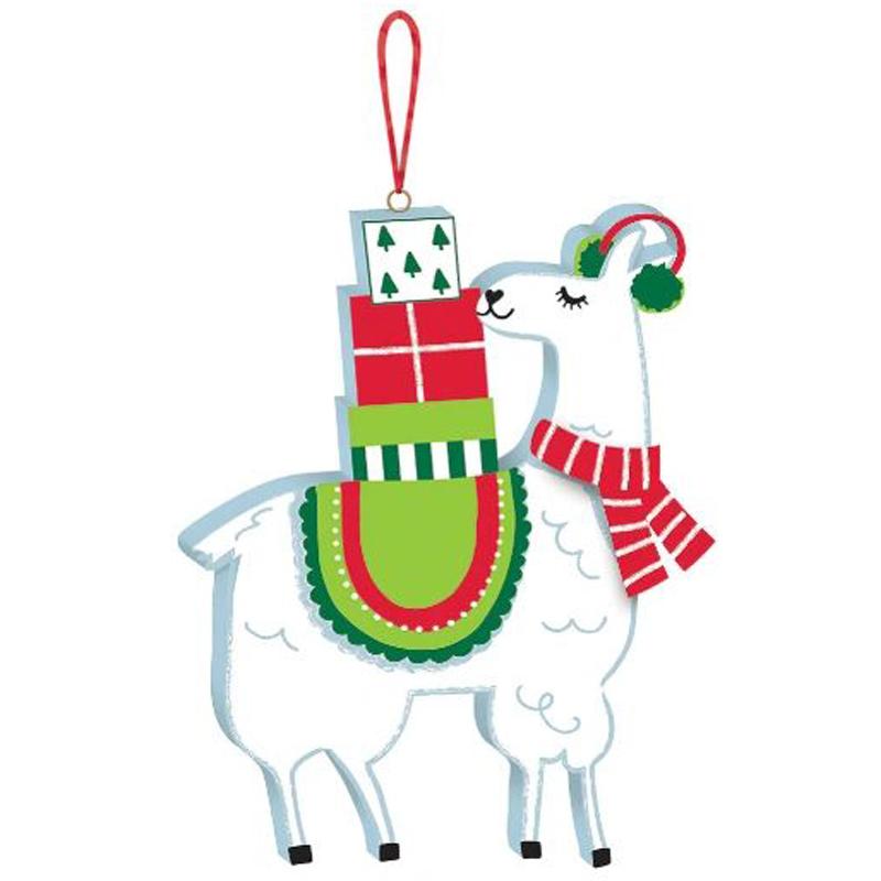 Llama Mini Ornament 5.50in x 4.50in Decorations - Party Centre