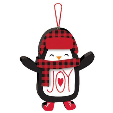 Penguin Mini Ornament 5in x 4.50in Decorations - Party Centre