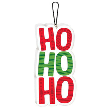 Ho Ho Ho Mini Ornament 6in x 3in Decorations - Party Centre