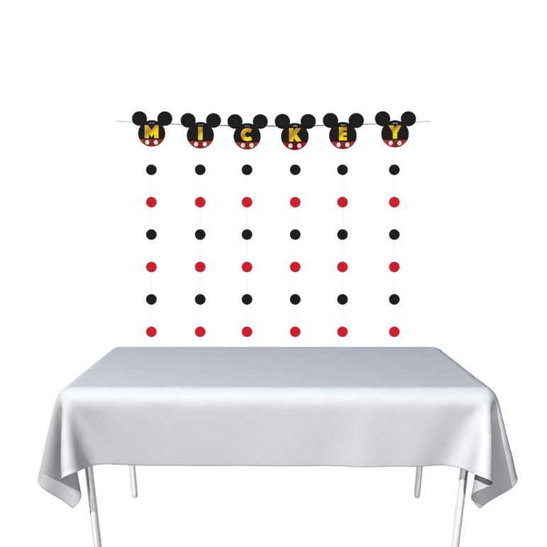 Disney Mickey Mouse Forever Floral String Banner