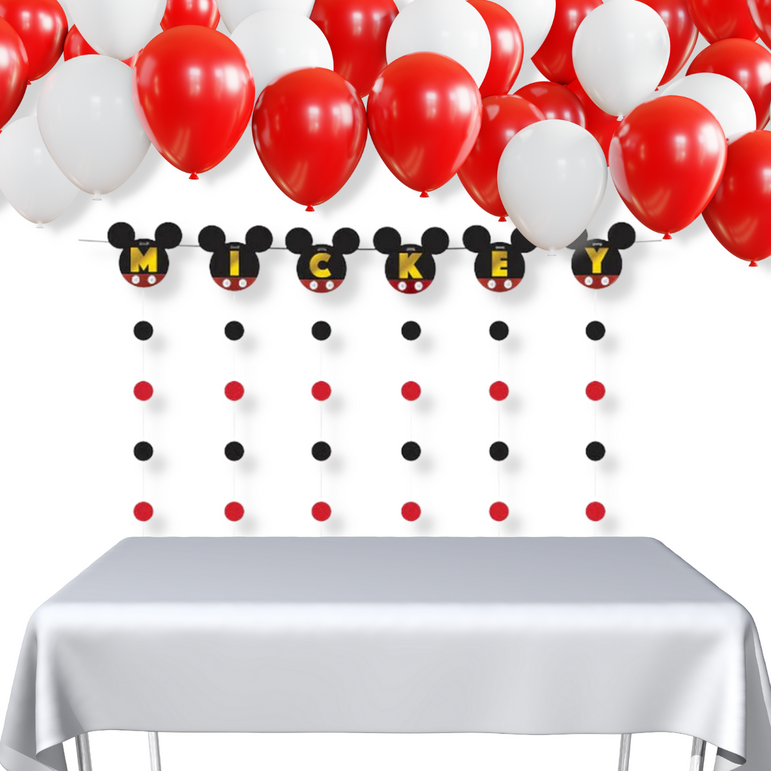 Disney Mickey Mouse Forever Floral String Banner