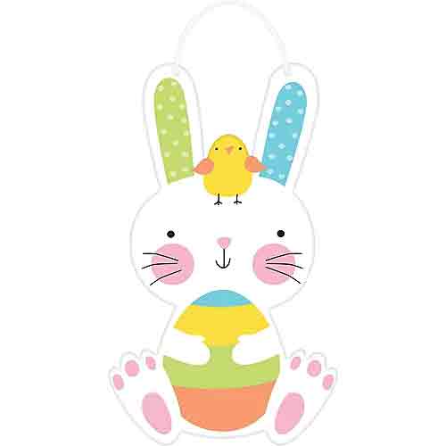 Easter Bunny Hello Value Sign Decoration