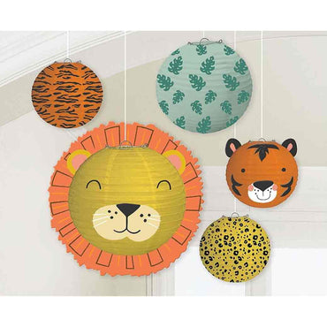 Get Wild Birthday Lanterns Paper with Metal Frame