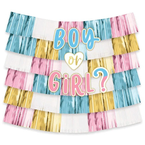 Gender Reveal Deluxe Backdrop Kit 15pcs