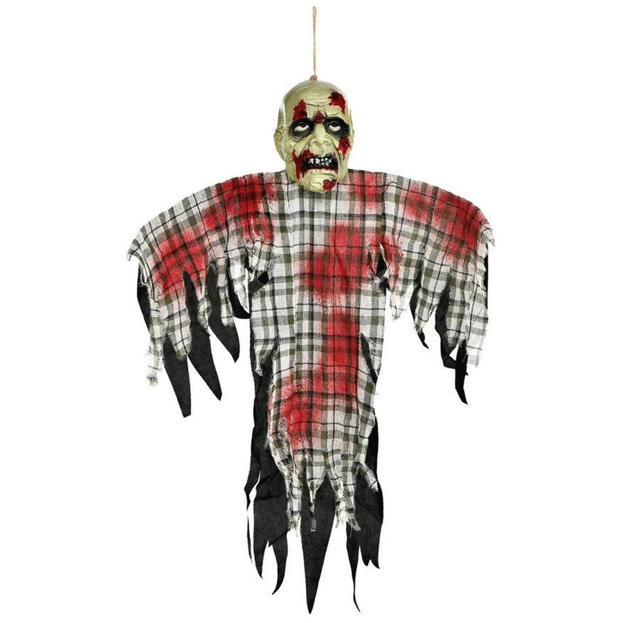 Hanging Zombie Fabric & Plastic