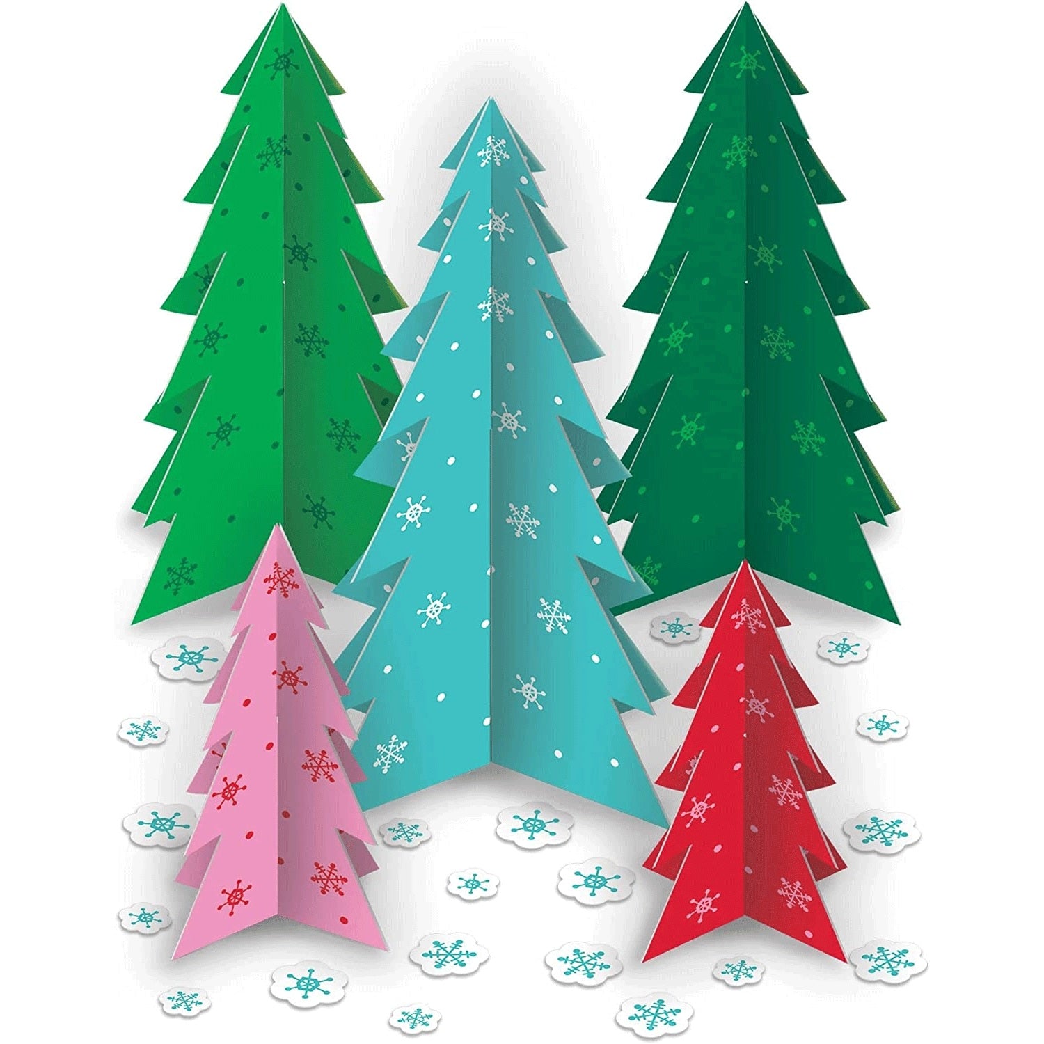 Christmas Multi-Pack Slotted Trees Paper