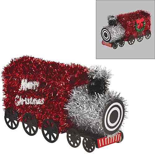 3d Train Tinsel Small