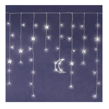 LED Lighted Star & Moon Decoration 3ft