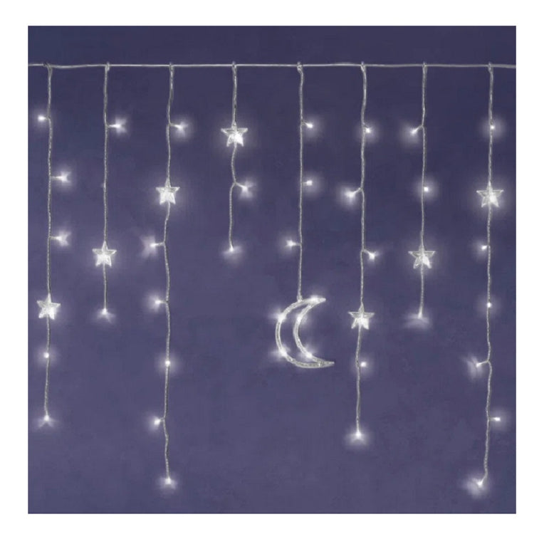 LED Lighted Star & Moon Decoration 3ft
