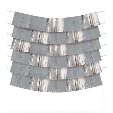 Silver Foil & Plastic Decorating Backdrop