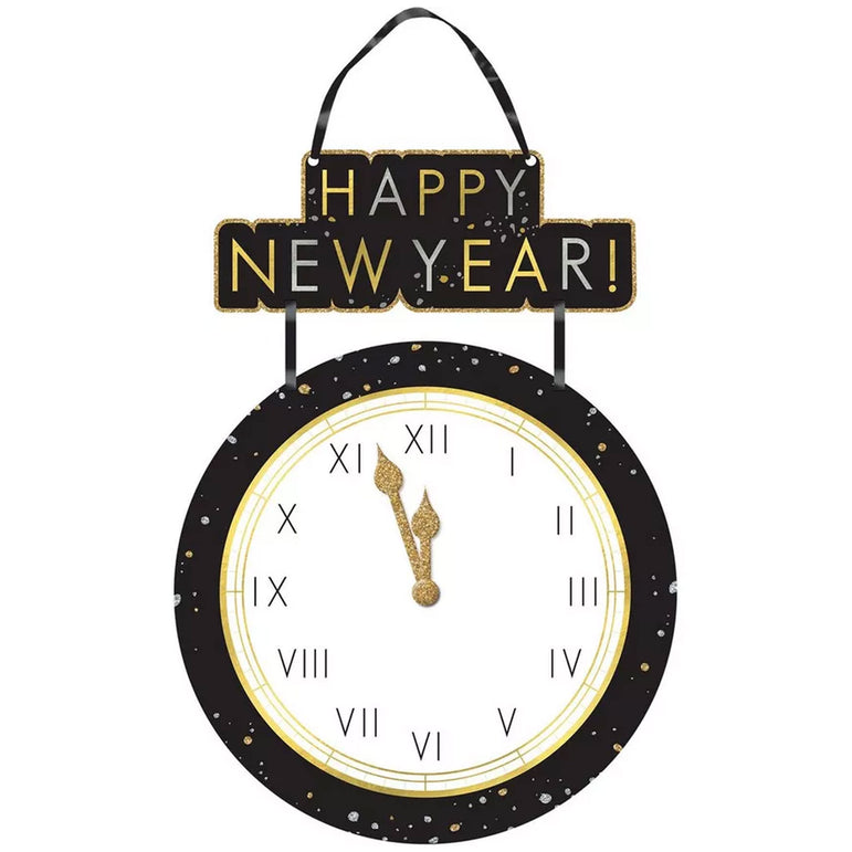 Countdown to Midnight Hanging Decoration Mdf Ribbon & Hanger