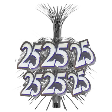 Silver Anniversary Cascade Centrepiece Decorations - Party Centre