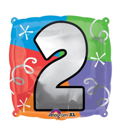 Number Square Foil Balloons 45cm