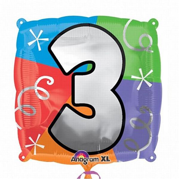 Number Square Foil Balloons 45cm