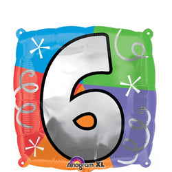 Number Square Foil Balloons 45cm
