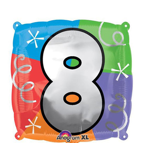 Number Square Foil Balloons 45cm
