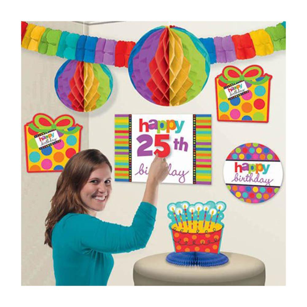 Customized Dots & Stripes Decorating Kit Decorations - Party Centre