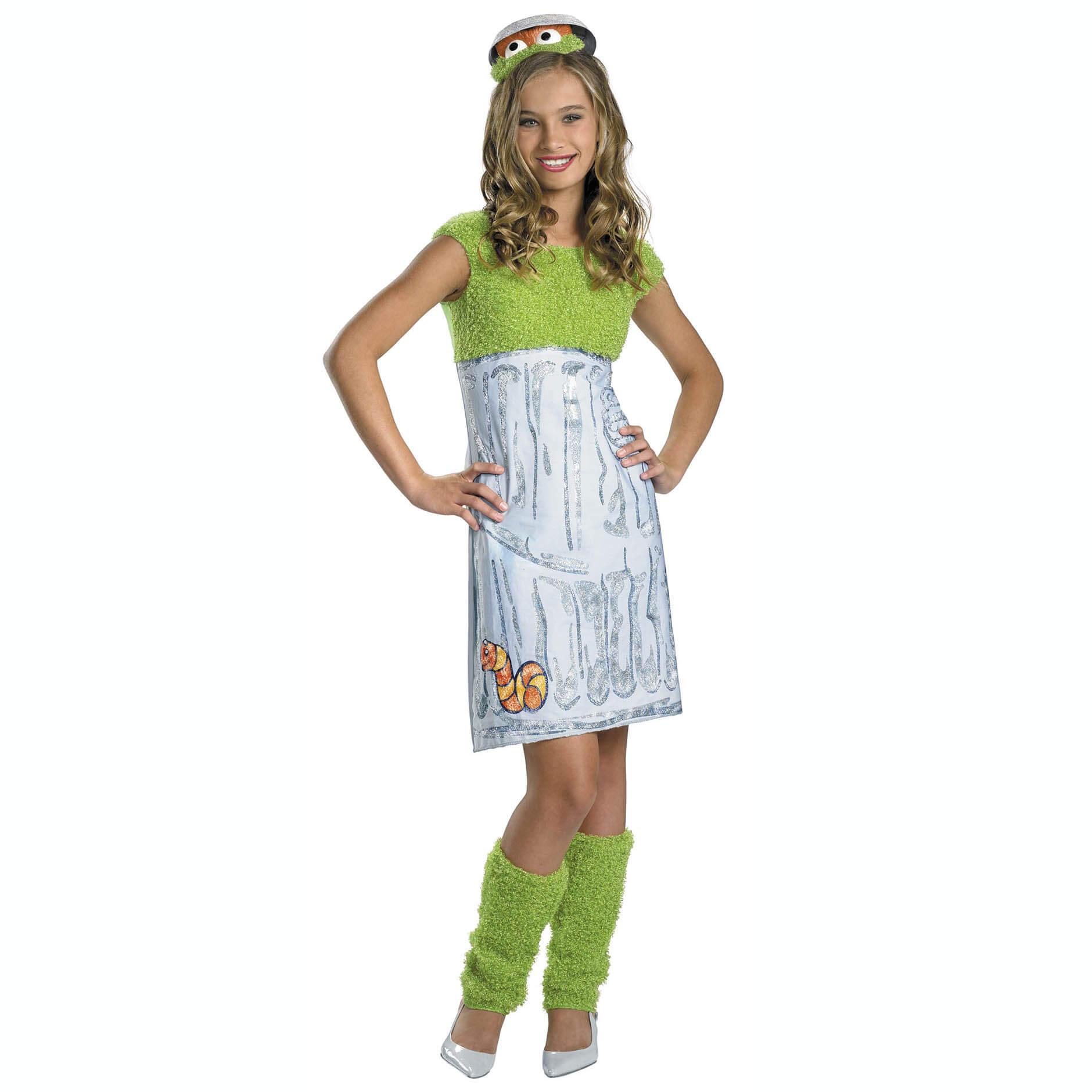 Teen Oscar Girl Sesame Street Costume Costumes & Apparel - Party Centre
