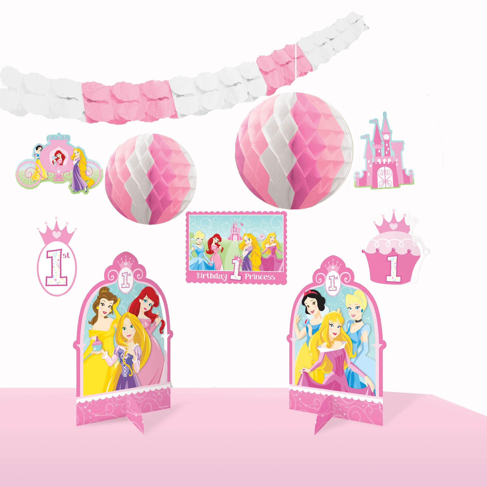 Disney Princess 1st Birthday Decorating Kit Decorations - Party Centre