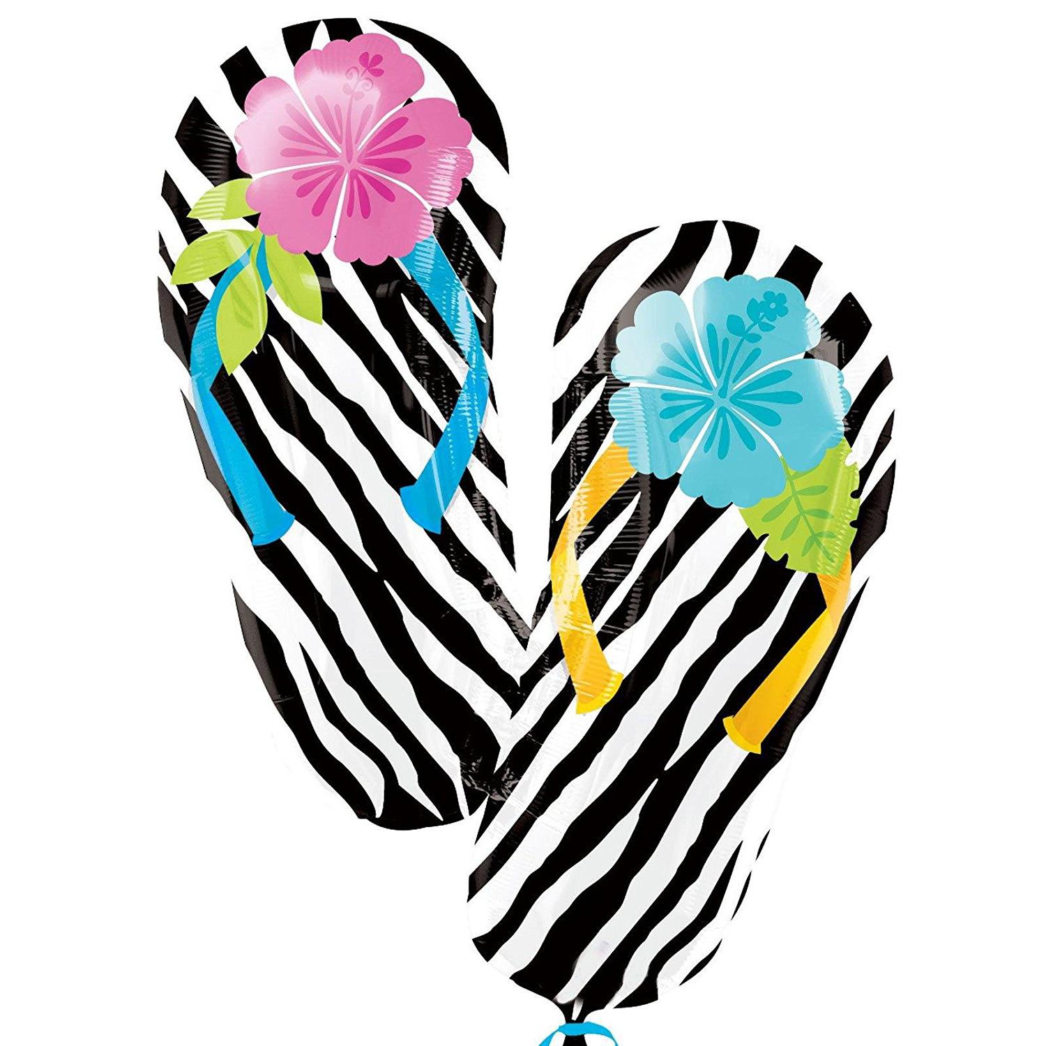 Wild Isle Flip Flops Foil Balloon 25 x 33in Balloons & Streamers - Party Centre