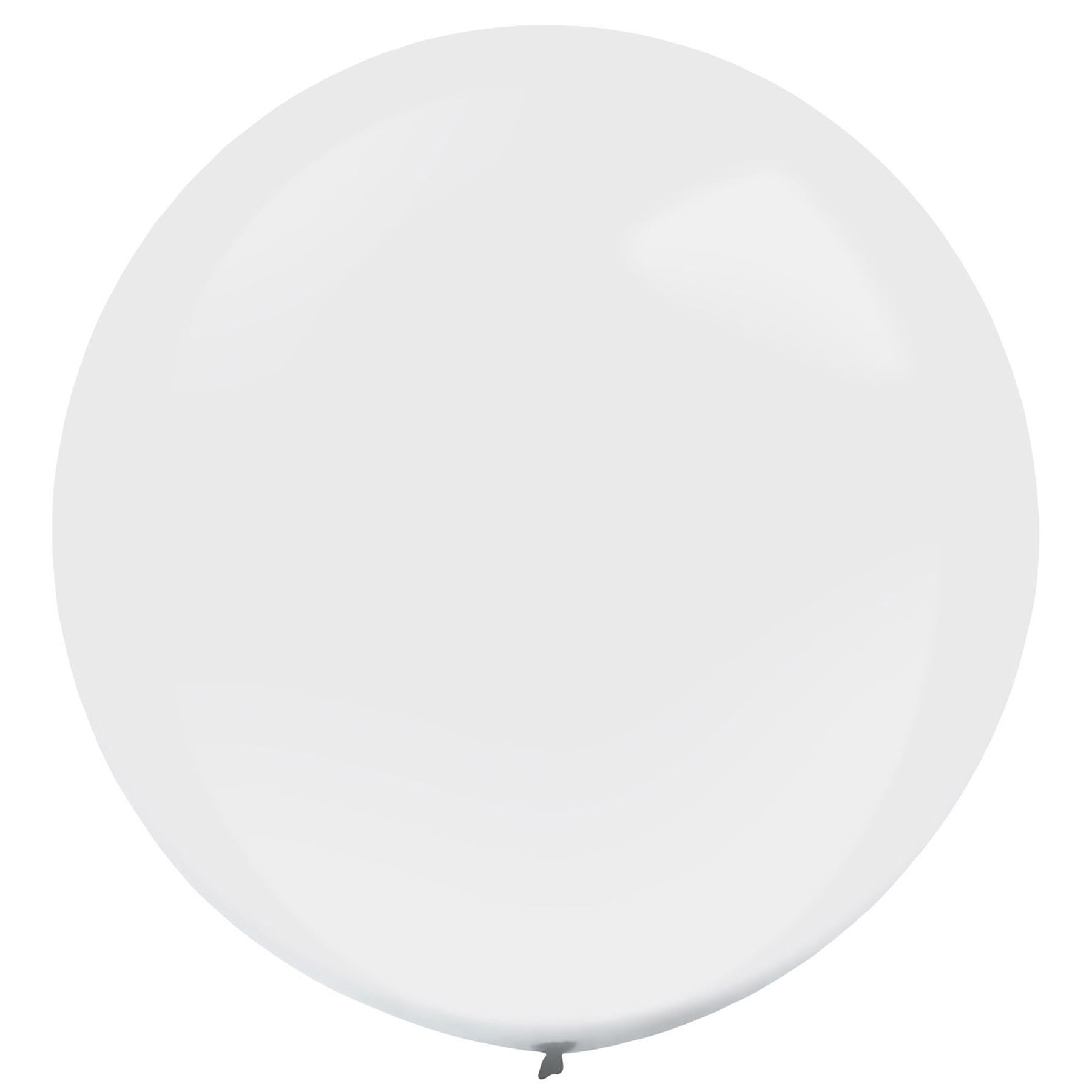 Frosty White Standard Latex Balloons 3ft Balloons & Streamers - Party Centre