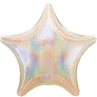 Silver Dazzler Star Decorator Jumbo Foil Balloon 81cm Balloons & Streamers - Party Centre