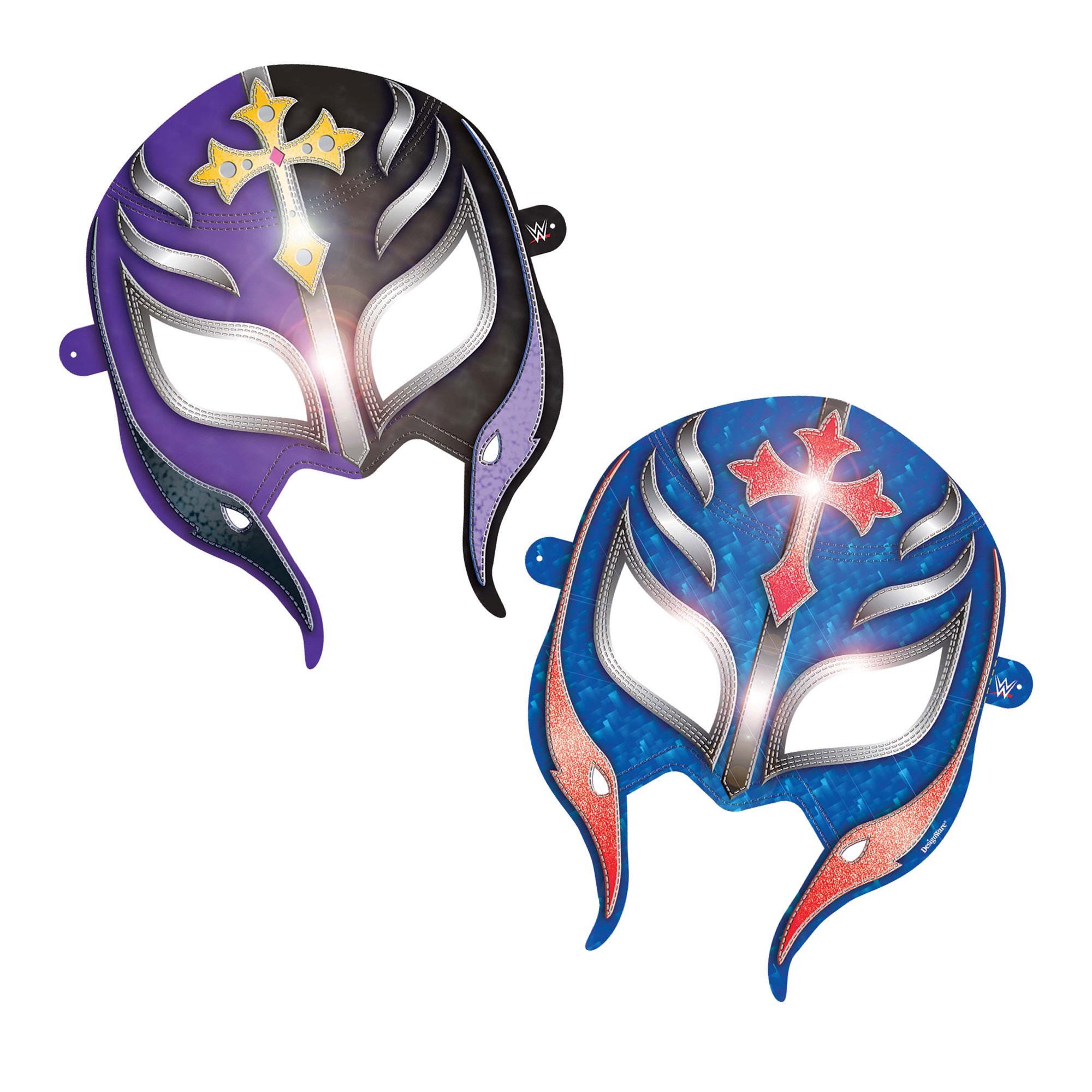 WWE Party Masks- Paper, 8pcs Costumes & Apparel - Party Centre