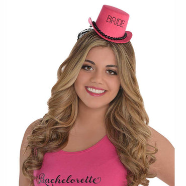 Sassy Bride Mini Clip-On Hat Costumes & Apparel - Party Centre