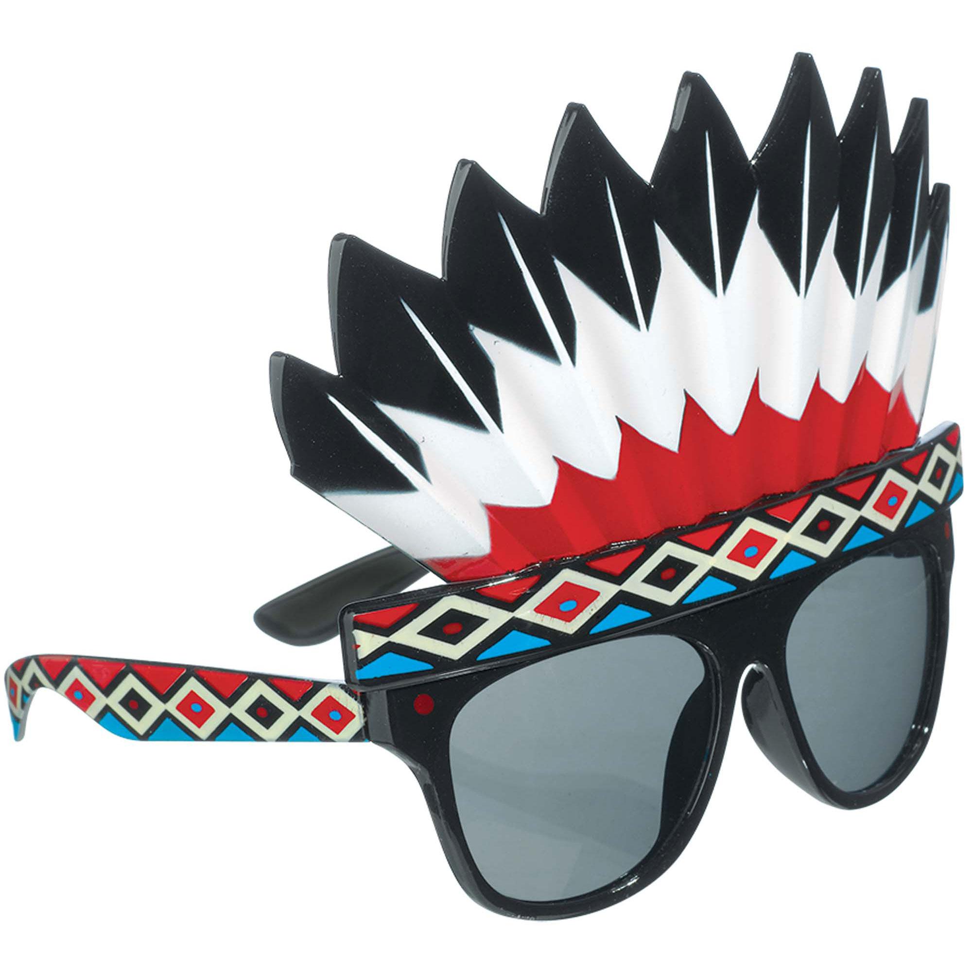 Indian Head Dress Tinted Fun Shades Costumes & Apparel - Party Centre