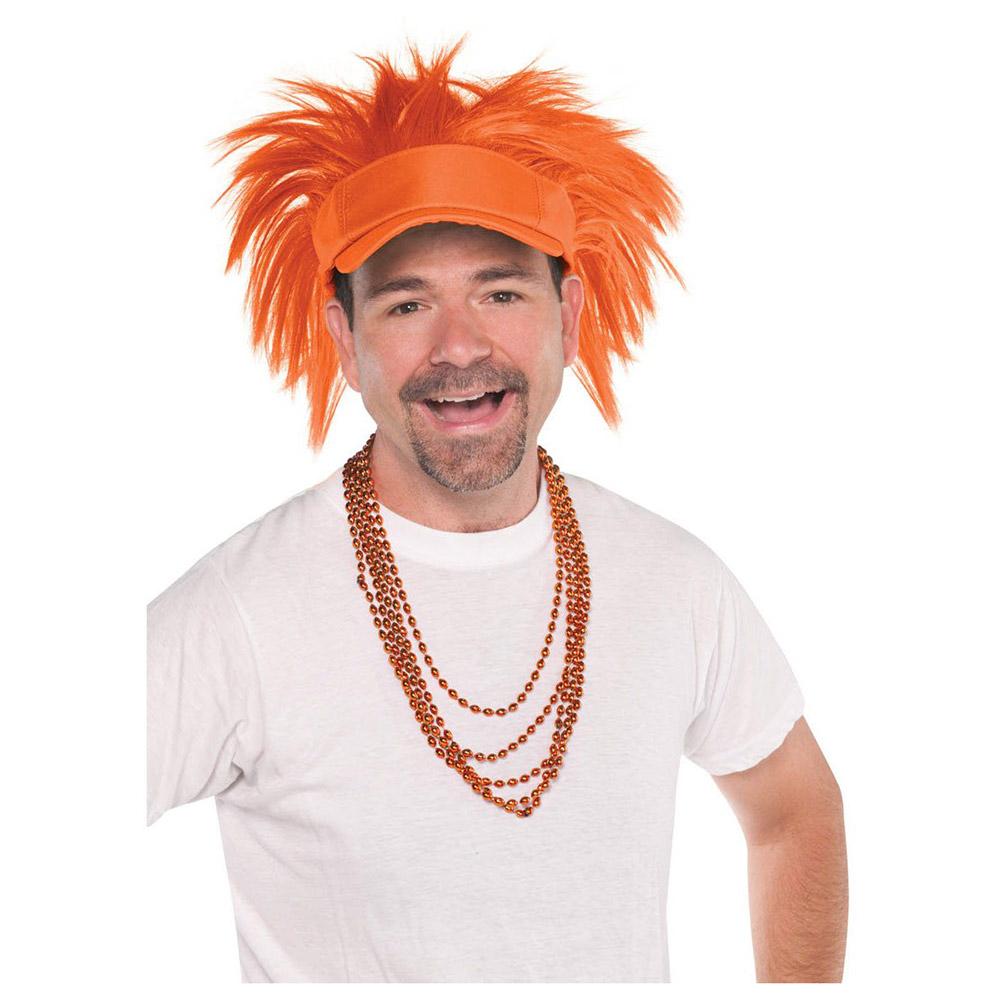 Hat Spikey Visor Orange Costumes & Apparel - Party Centre
