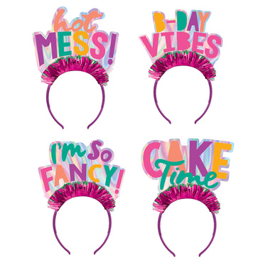 Young and Fab Headbands 4pcs Costumes & Apparel - Party Centre
