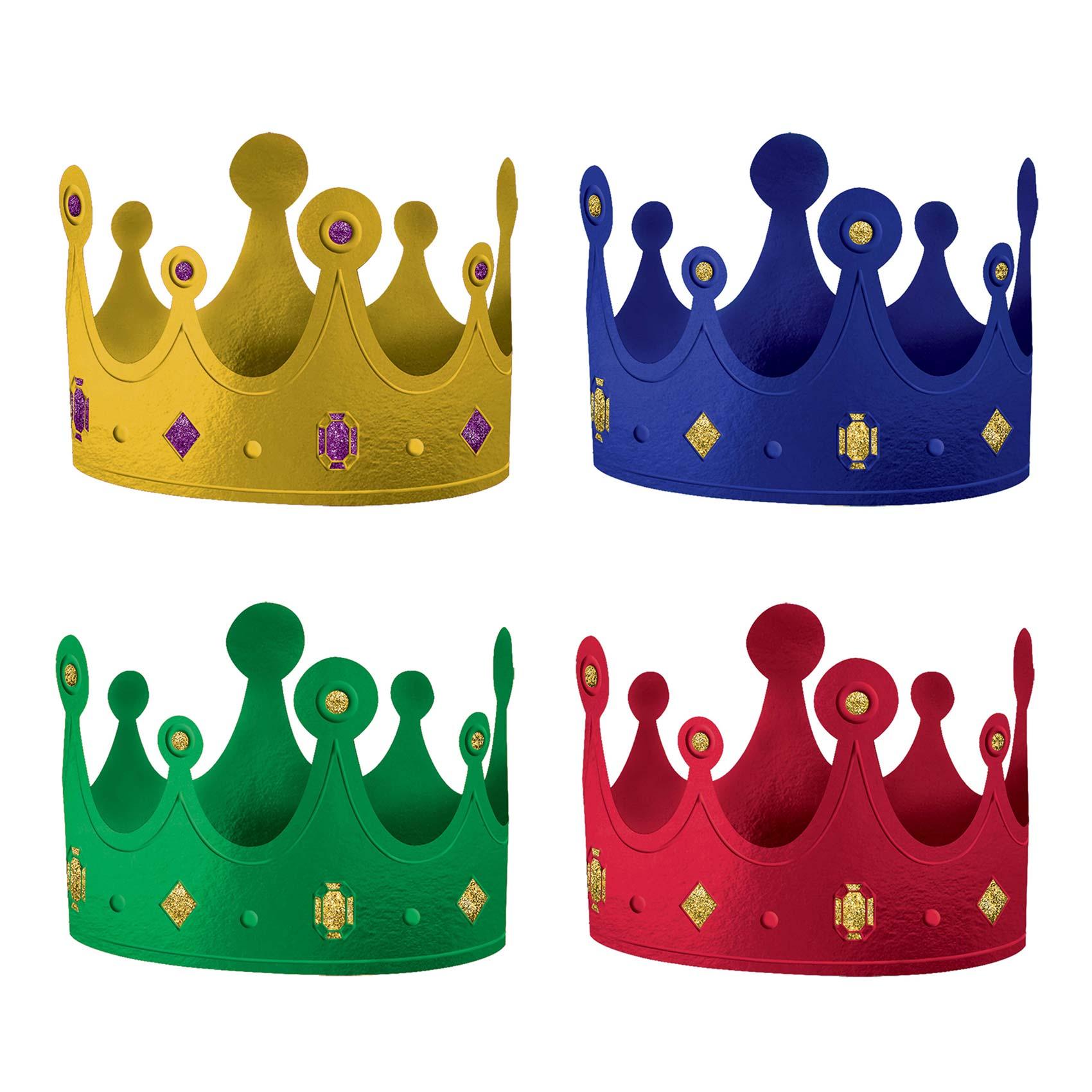 Medieval Paper Crowns 12pcs Costumes & Apparel - Party Centre