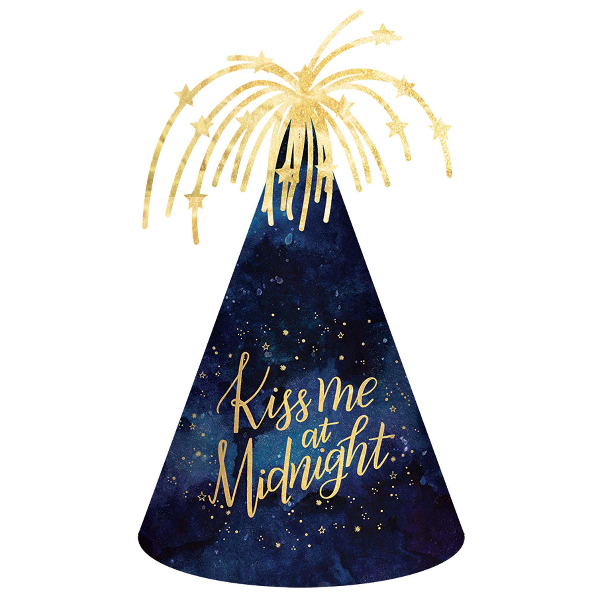 Midnight Kiss Cone Hat Party Accessories - Party Centre