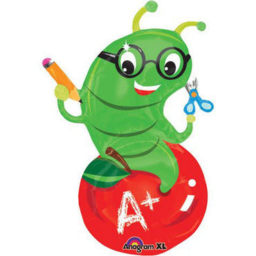 School Rules Worm SuperShape Balloon 23 x 33in Balloons & Streamers - Party Centre