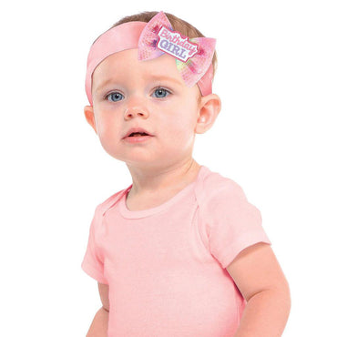Young Birthday Girl Bow Headband Costumes & Apparel - Party Centre