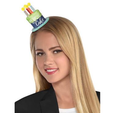 A Reason To Celebrate Mini Cake Fabric Clip Hat Costumes & Apparel - Party Centre