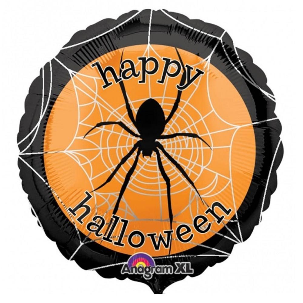 Spooky Spider Web Foil Balloon 18in Balloons & Streamers - Party Centre