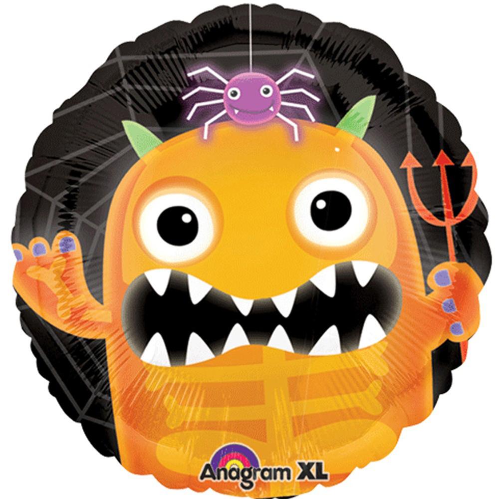 Boo Crew Orange Monster Foil Balloon 18in Balloons & Streamers - Party Centre