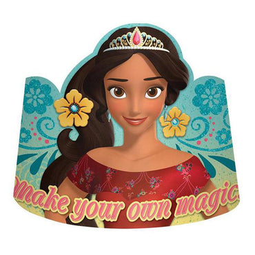 Elena Of Avalor Paper Tiaras 8pcs Costumes & Apparel - Party Centre